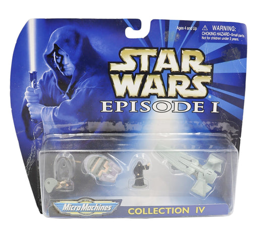 1999 Galoob Star Wars Episode I Micro Machines Collection IV Figure And Vehicle Set