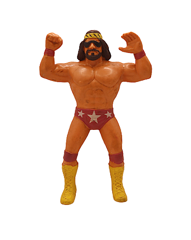 1986 LJN Macho man Randy Savage rubber wrestler