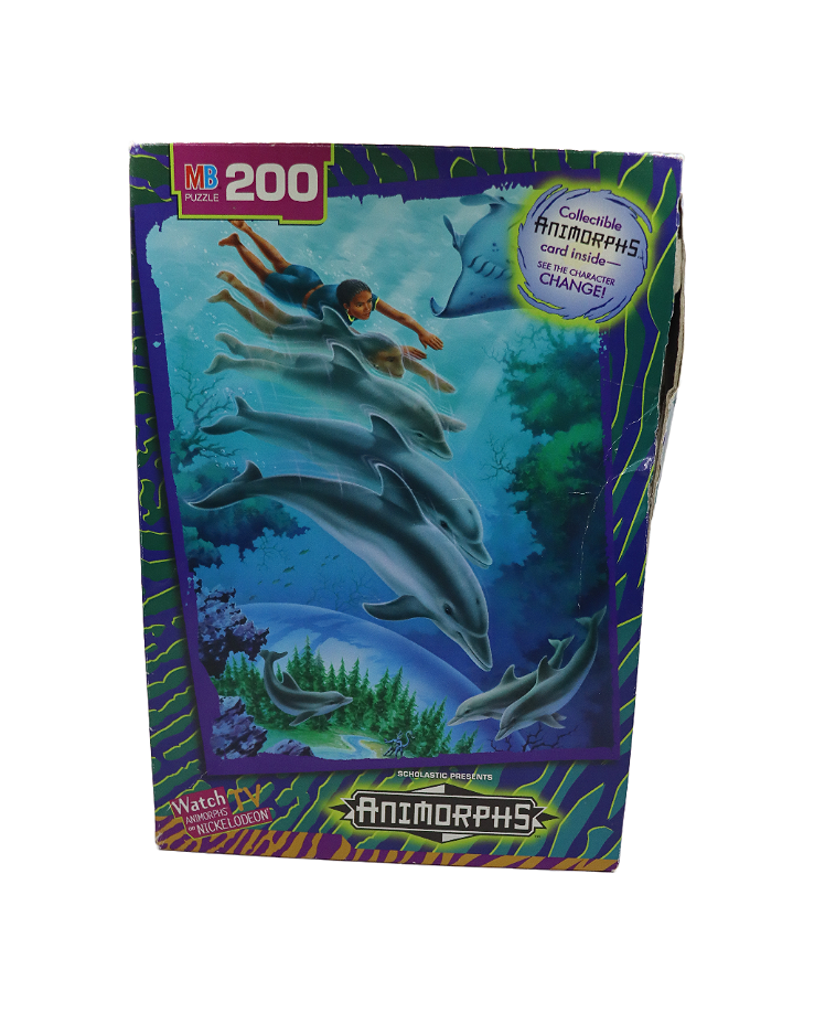 1998 Animorphs Dolphin 200 piece puzzle Rare