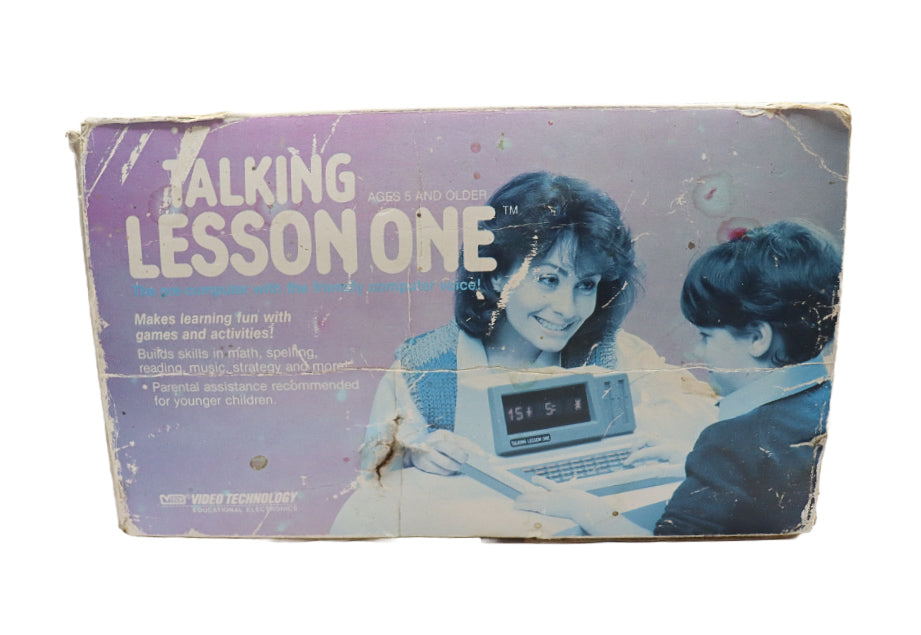 1988 VTech Talking Lesson One with original box