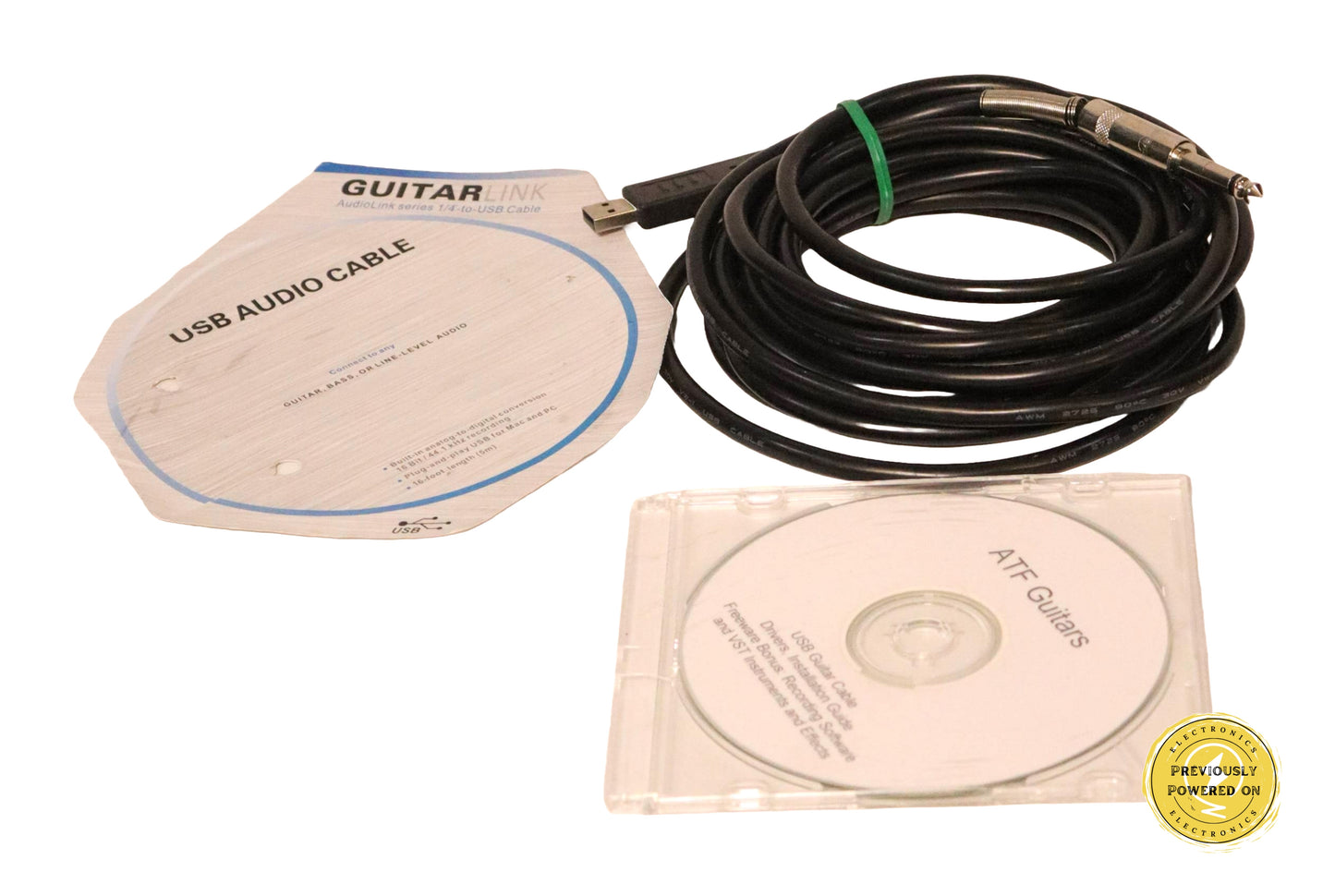 Guitar To Computer Recording Cable 16 Bit