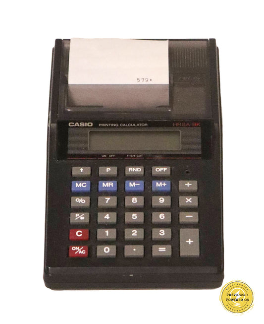 Casio Digital Calculator With Charger and Manual