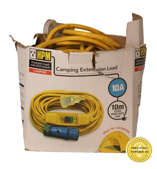 HPM Camping Extension Lead With RCD Switch 10m