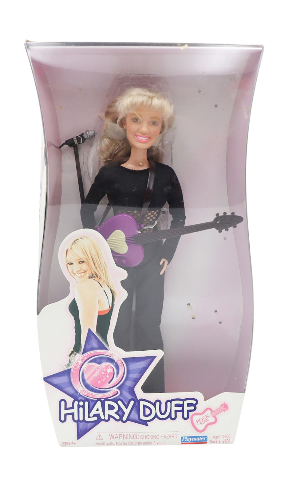 2003 Playmates Toys Hilary Duff Rock Star Celebrity Doll