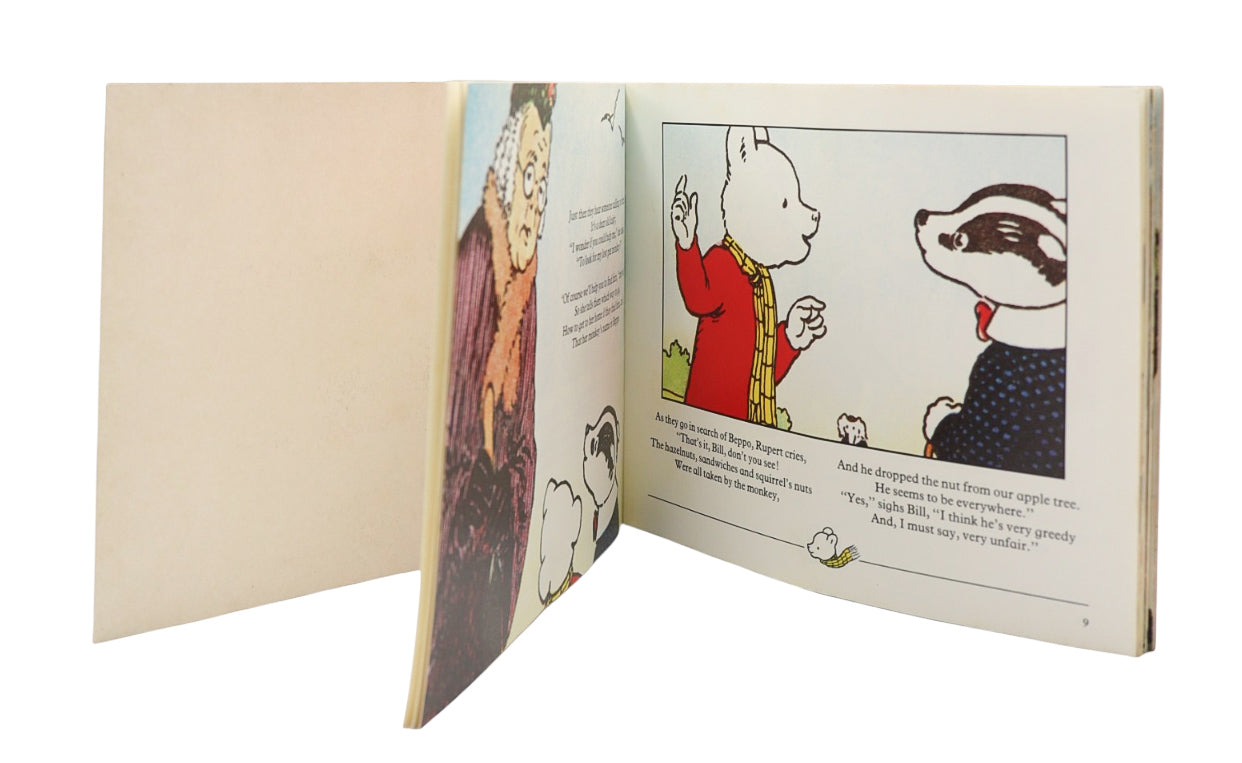 1989 Paperback Edition Rupert And The Hazelnut Book