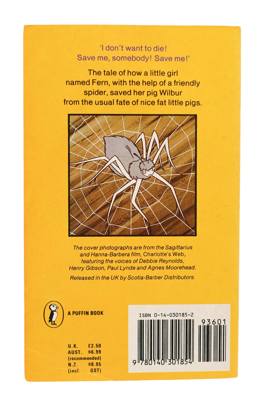 1969 Charlotte's Web Book