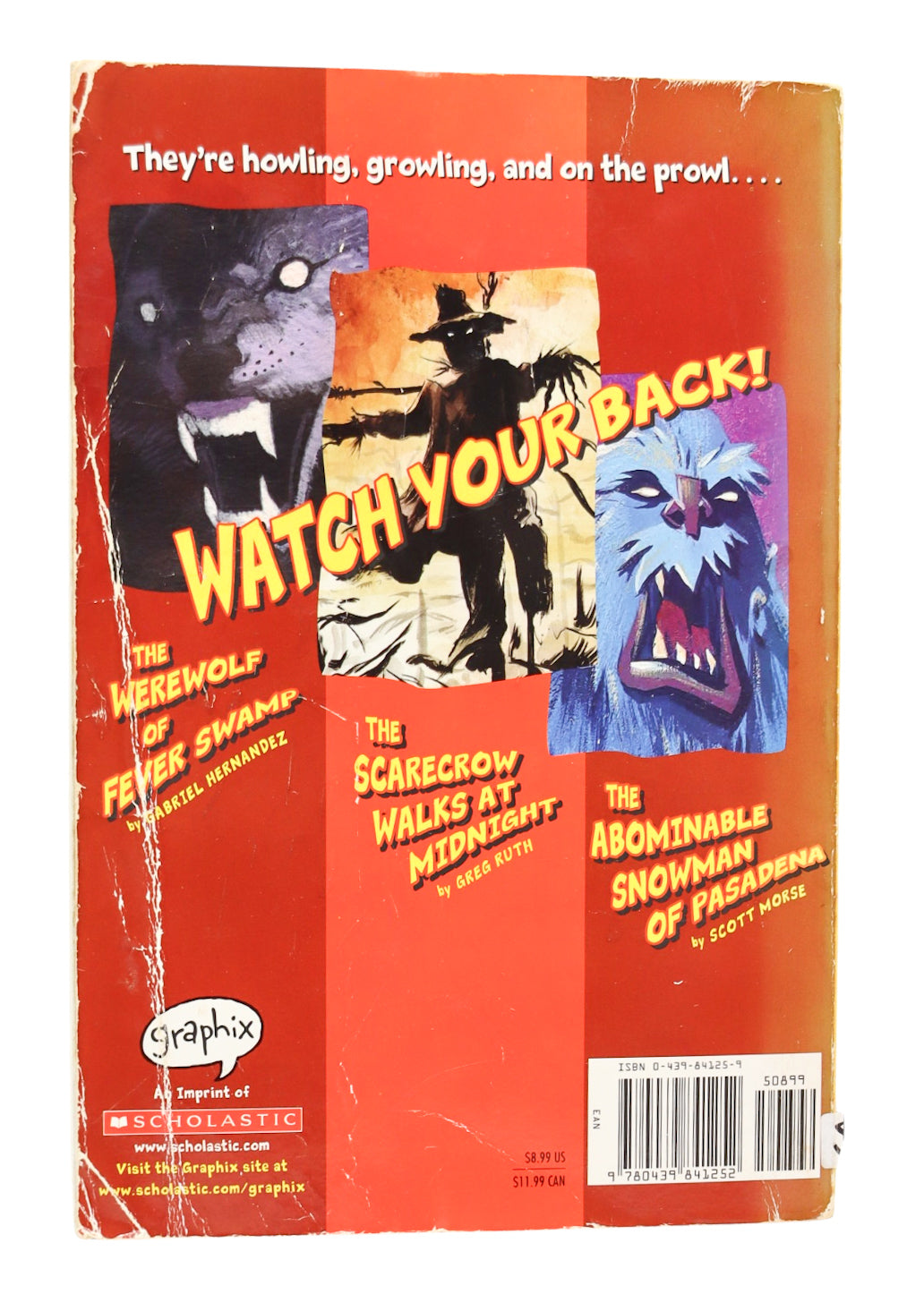 Goosebumps 3 Ghoulish Tales Creepy Creatures Book