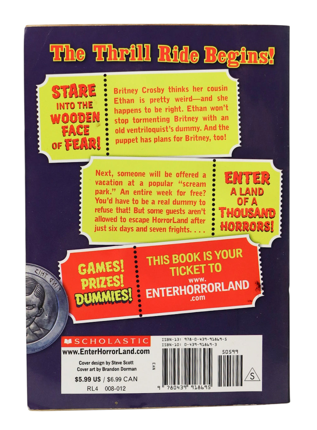 Goosebumps Horrorland Revenge Of The Living Dummy Book