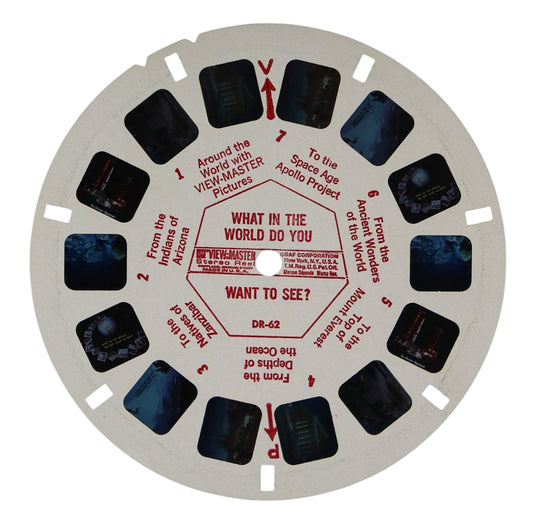 1970 GAF ViewMaster What In The World Do You Want To See? Reel