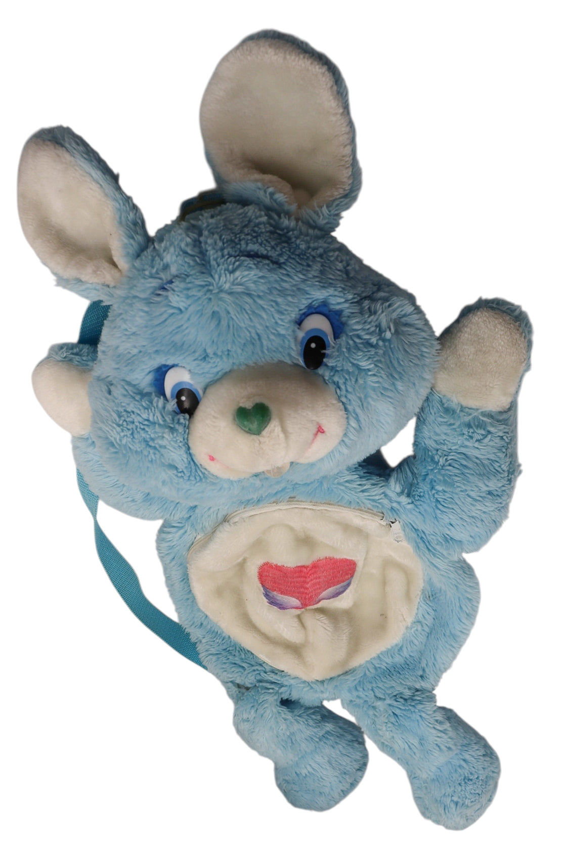 1980s Care Bears Cousins Swift Heart Rabbit Plush Backpack