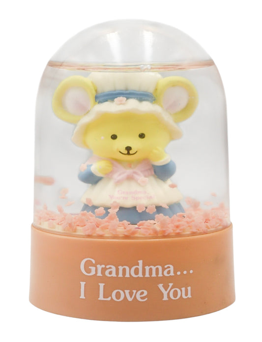 1980s Russ Berrie Mini Snow Globe Grandma... I Love You