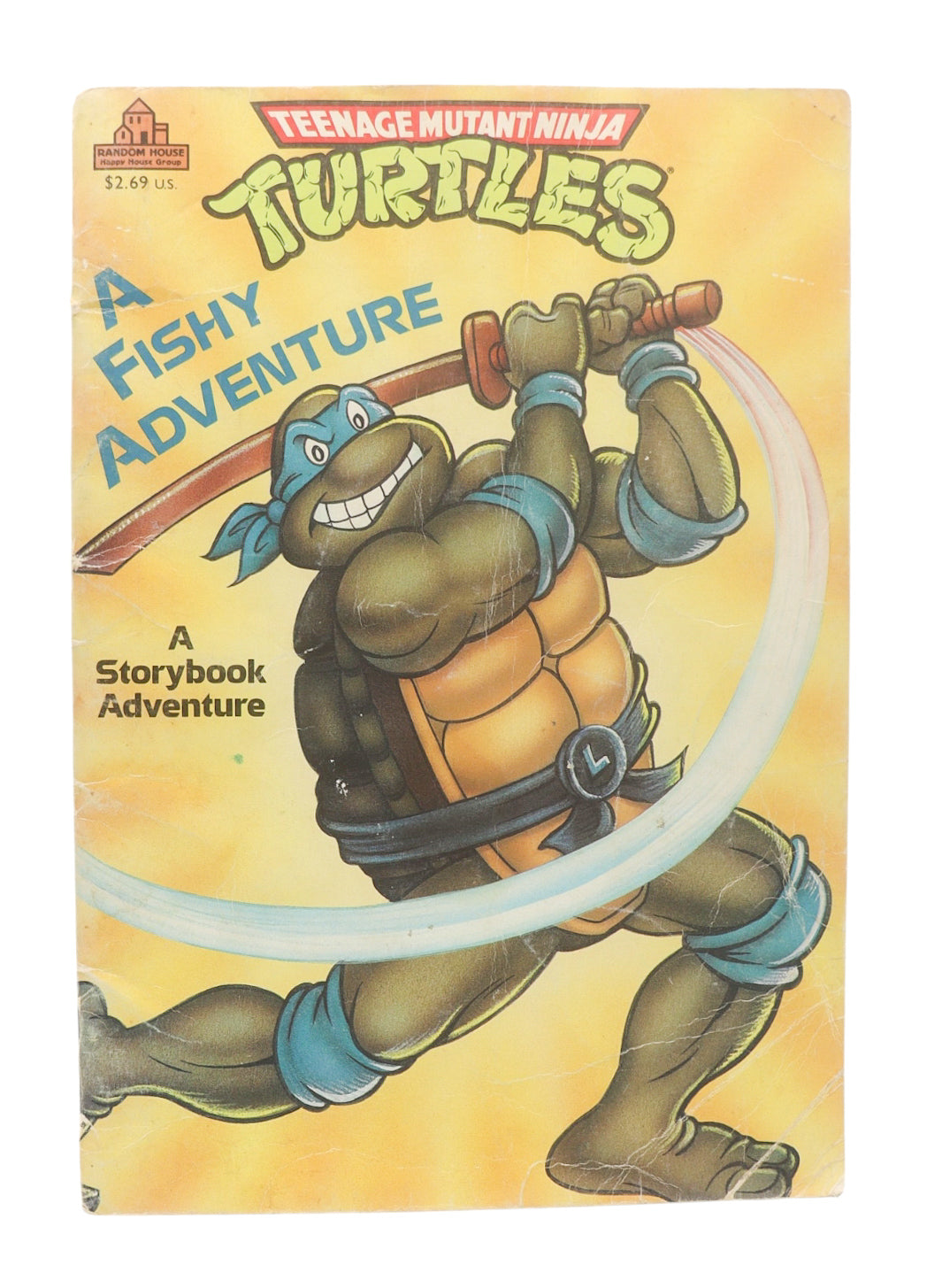 1990 Teenage Mutant Ninja Turtles A Fishy Adventure Book