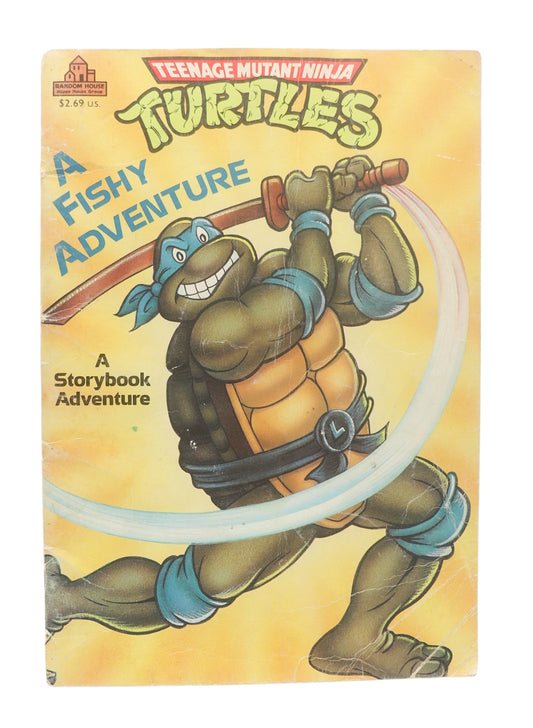 1990 Teenage Mutant Ninja Turtles A Fishy Adventure Book