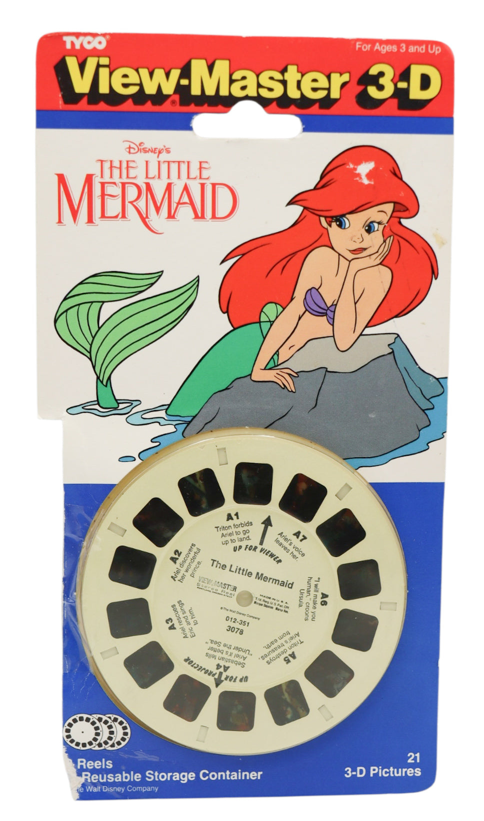 1991 Tyco View-Master 3-D Reels Disney The Little Mermaid