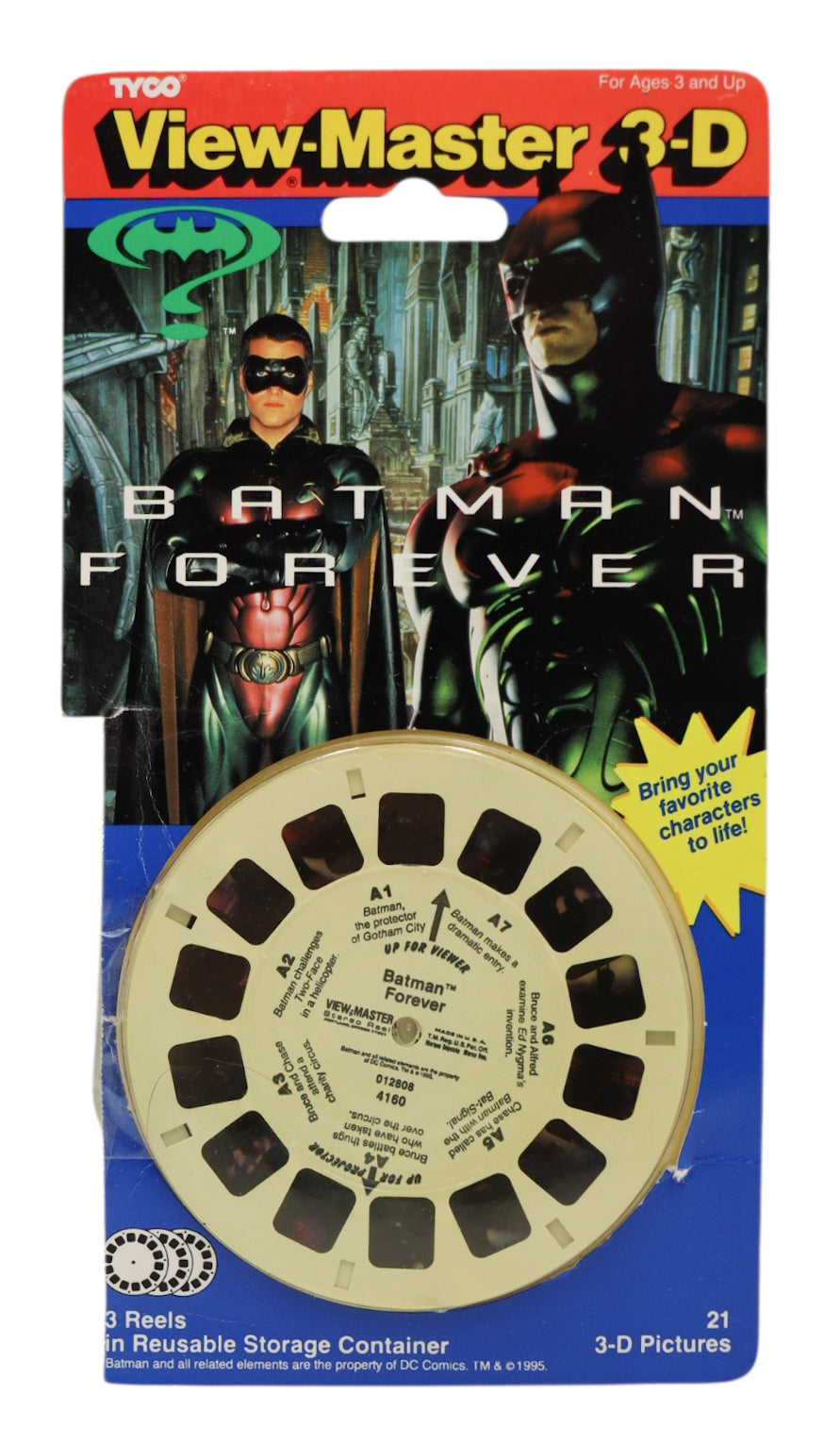 1995 Tyco View-Master 3-D Reels Batman Forever