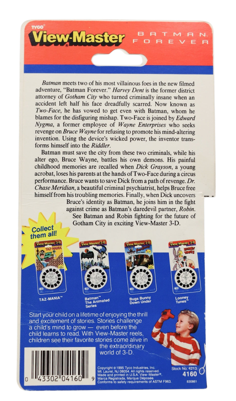 1995 Tyco View-Master 3-D Reels Batman Forever