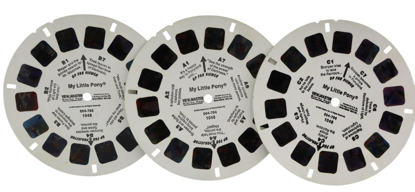 1985 Tyco View-Master 3-D Reels My Little Pony