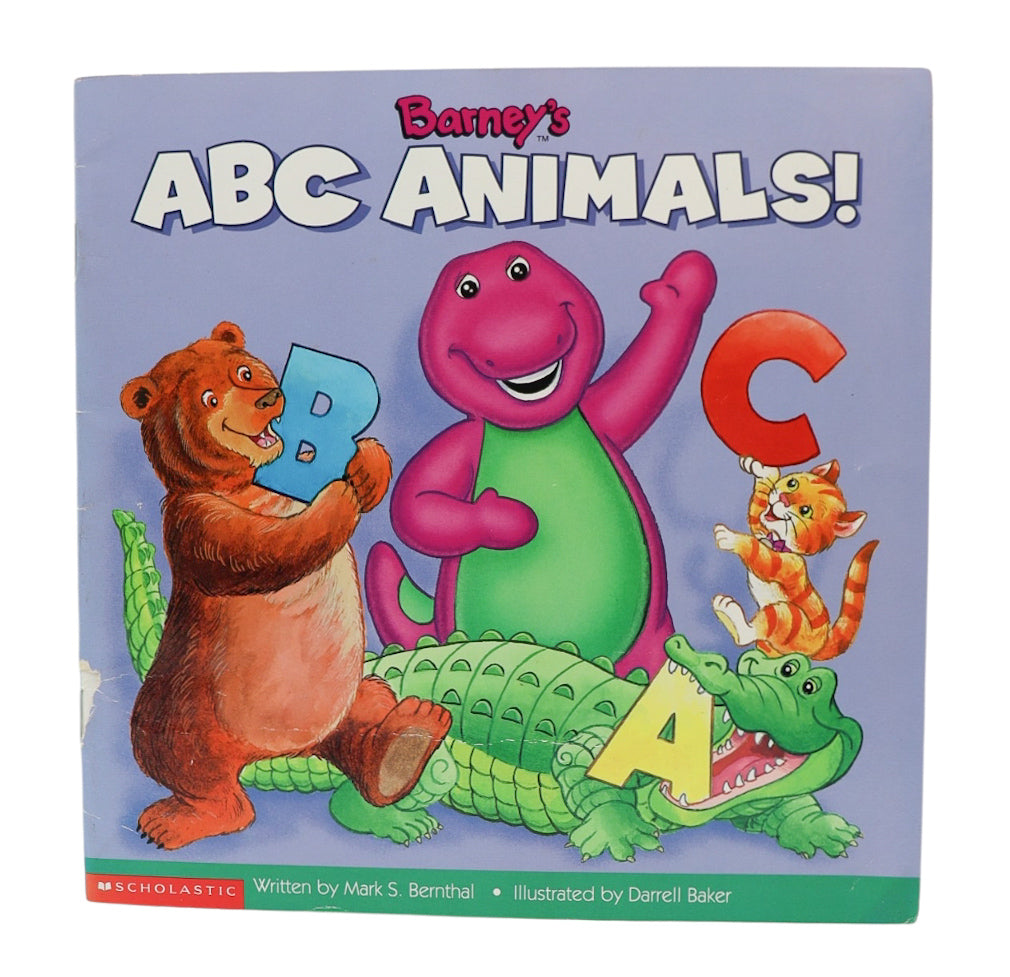 1999 Barney's ABC Animals! Book