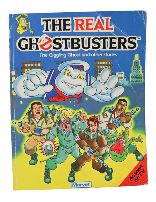 1990 The Real Ghostbusters Annual "The Giggling Ghoul and other stories" Marvel Comics Hardcover Book