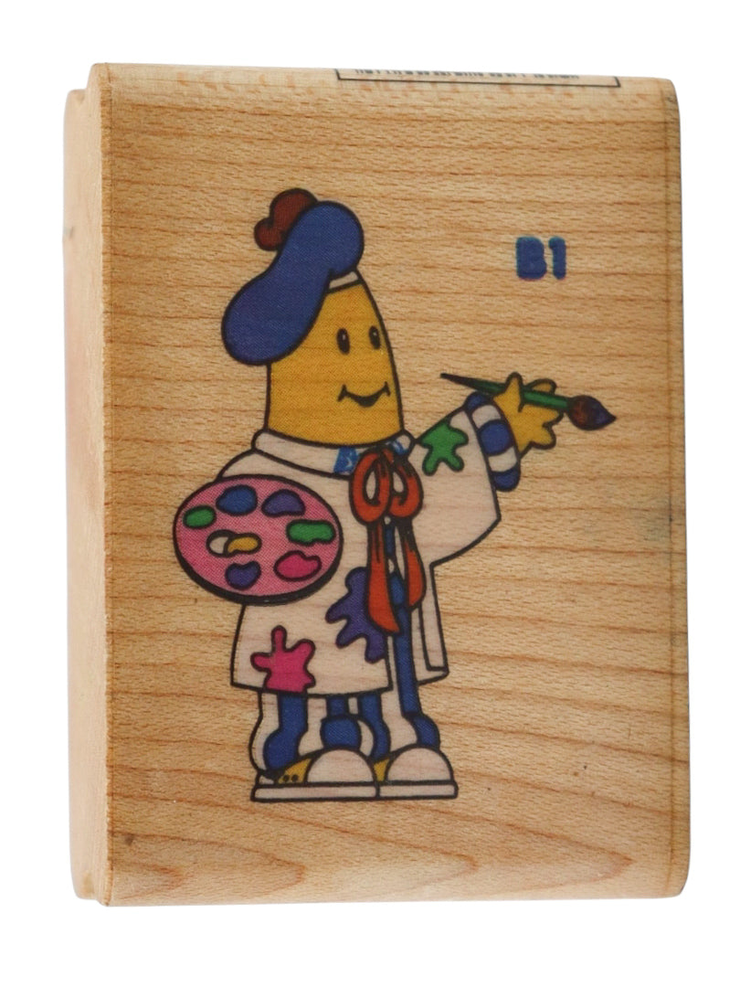 1995 Vintage Bananas in Pyjamas B1 Artist Wood Mounted Rubber Stamp ABC TV