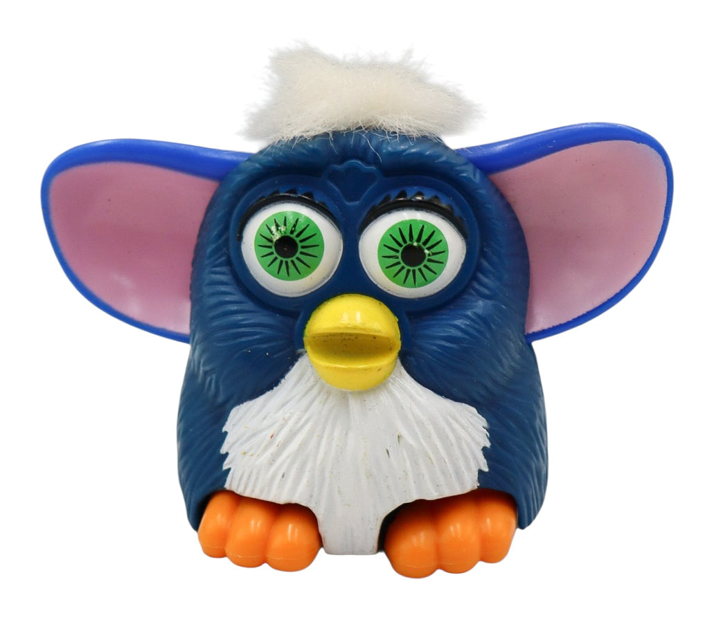 1998 McDonald's Happy Meal Furby Blue Plastic Figure Toy Vintage Collectible
