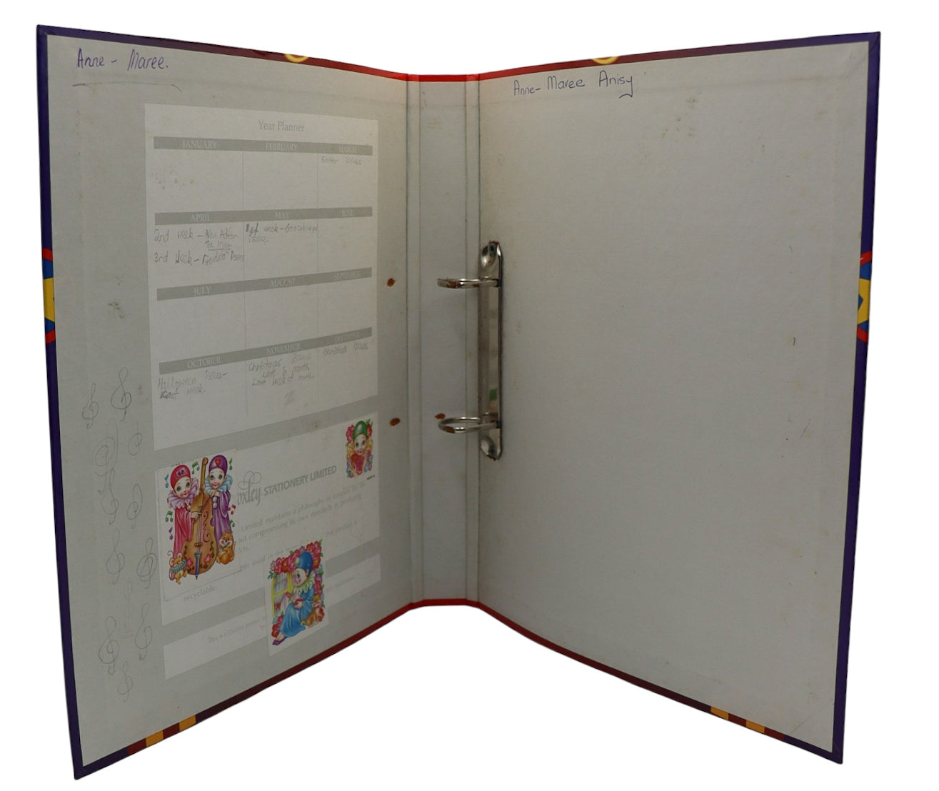 1995 Sonic the Hedgehog & Tails Vintage Croxley A4 Ringbinder Folder Reorder No. 172452 SEGA