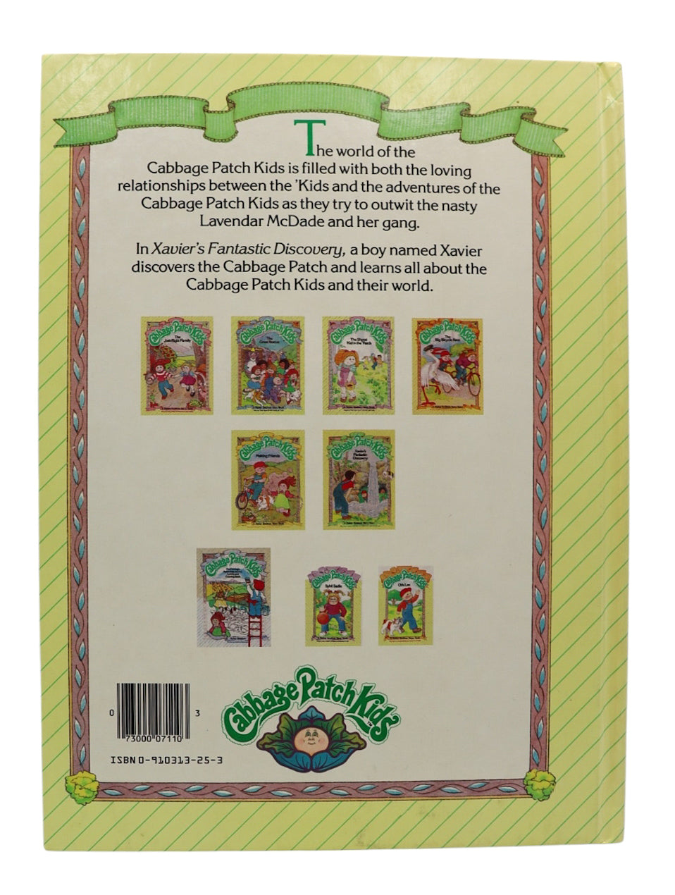 Cabbage Patch Kids Xavier's fantastic discovery book