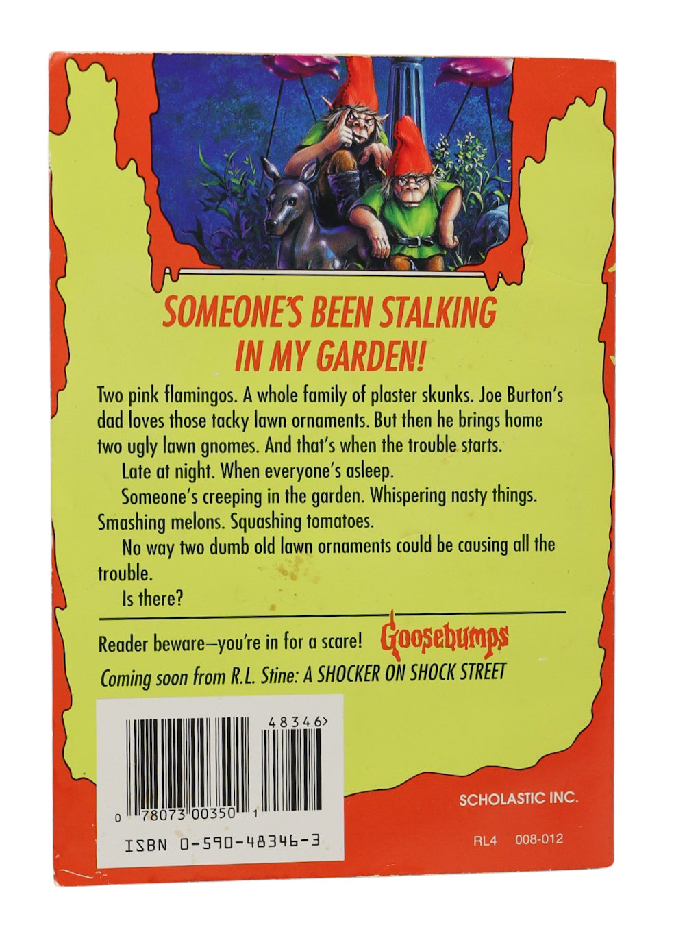 Goosebumps Revenge of The Lawn Gnomes book