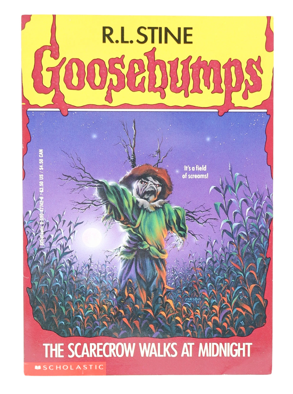 R.L Stine Goosebumps - The scarecrow walks at midnight Book