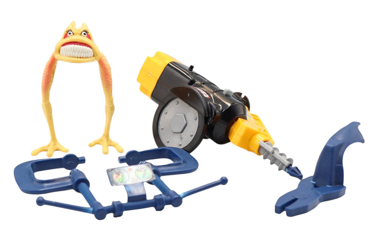 1998 Kenner Small Soldiers Power Drill Cycle Action Figure Toy Set (Incomplete)