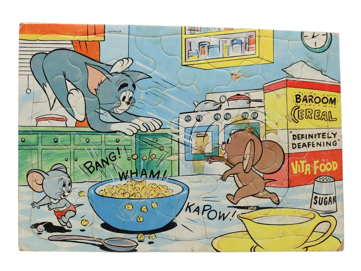 1971 Whitman Tom and Jerry Frame Tray Puzzle #4557