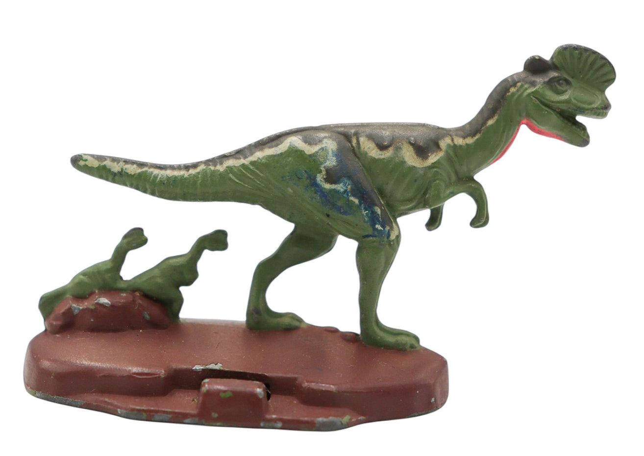 1993 Kenner Jurassic Park Diecast Metal Dilophosaurus Miniature Figure with Babies