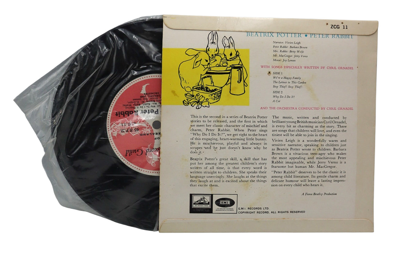 1960 Beatrix Potter - The Tale of Peter Rabbit (Children's Record Guild) 7" Vinyl EP