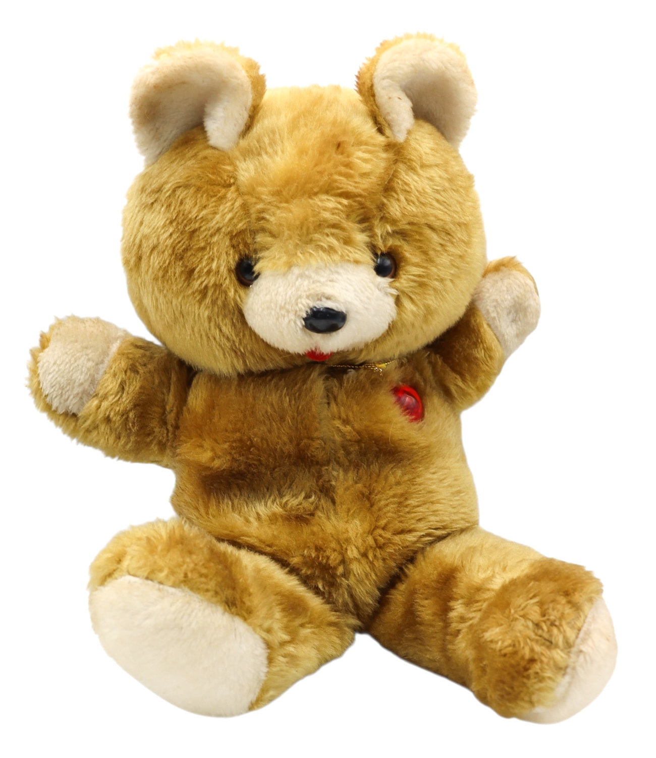 1985 Well Made Toys Vintage Tattle Talk Friends Teddy Bear Plush