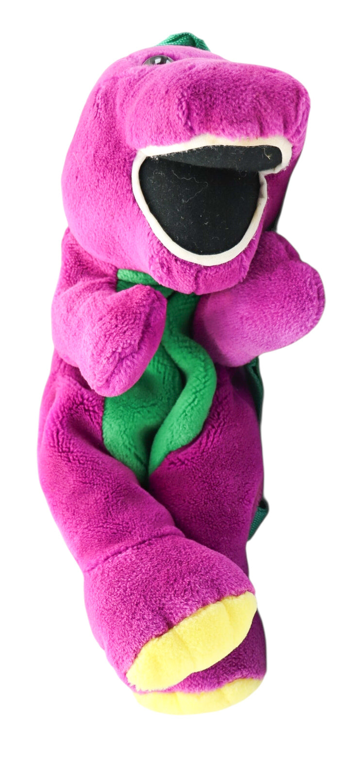 1992 Lyons Group Barney the Dinosaur Plush Backpack