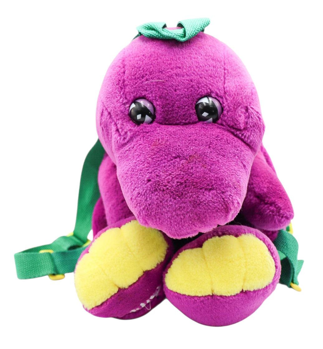 1992 Lyons Group Barney the Dinosaur Plush Backpack