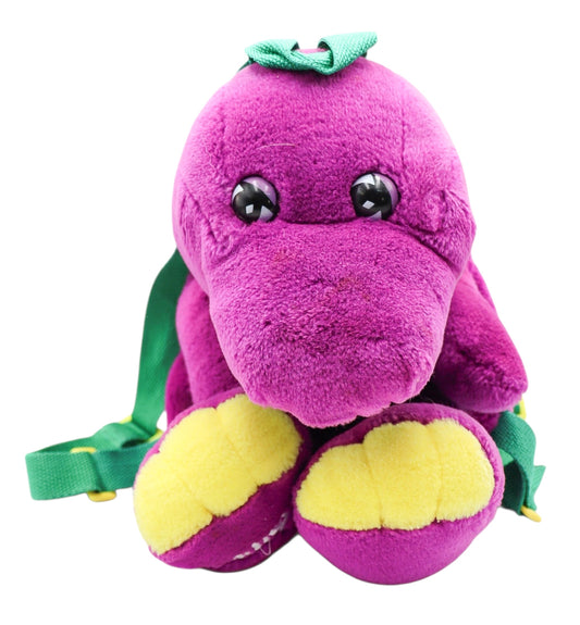 1992 Lyons Group Barney the Dinosaur Plush Backpack