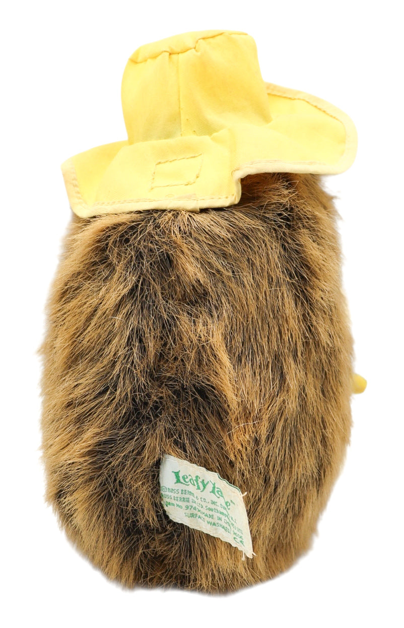 Vintage Russ Berrie Leafy Lane Hedgehog "Saving For A Rainy Day" Plush