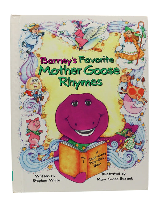 1993 Barney's Favorite Mother Goose Rhymes Book
