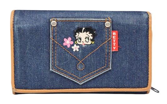 2000s Vintage Betty Boop Denim Wallet