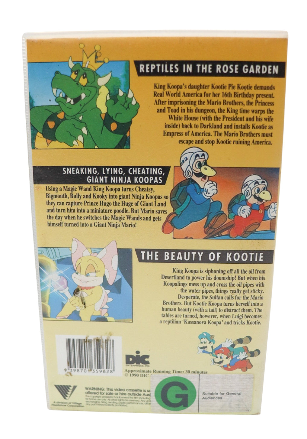 1993 Super Mario Bros. 3: Reptiles in the Rose Garden VHS