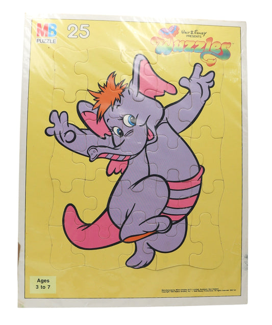 1985 Milton Bradley Walt Disney Presents The Wuzzles Eleroo 25 Piece Tray Puzzle