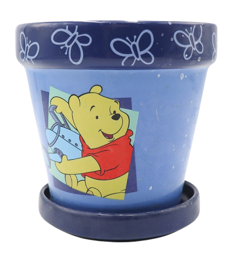 2001 Vintage BP Promo Disney Winnie the Pooh Terracotta Flower Pot