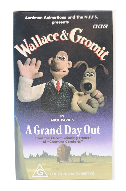 1989 Wallace & Gromit: A Grand Day Out VHS Tape