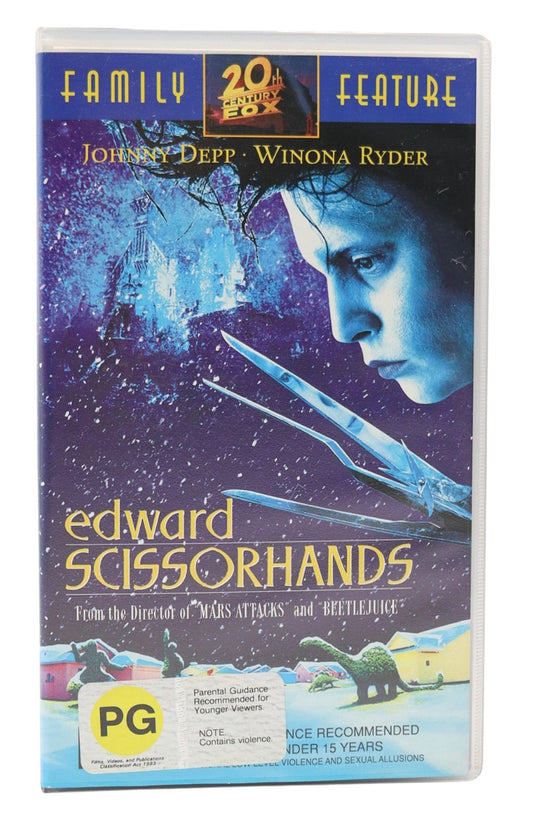 1990 Edward Scissorhands VHS Tape
