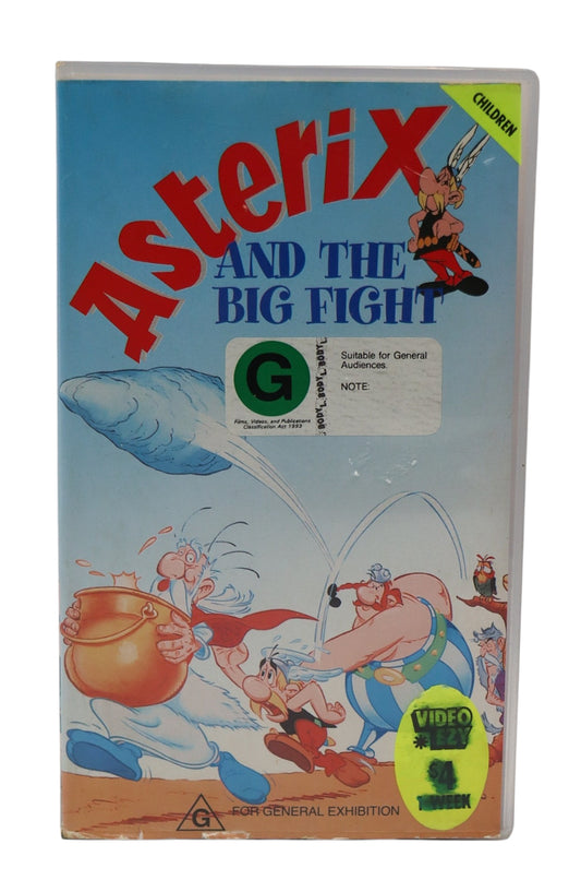 1989 Asterix and the Big Fight VHS Tape