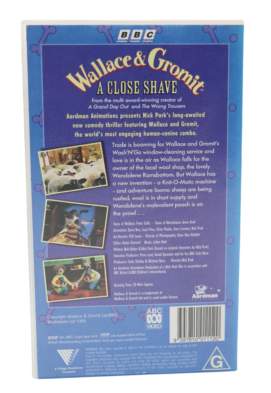 1995 Wallace & Gromit: A Close Shave VHS Tape