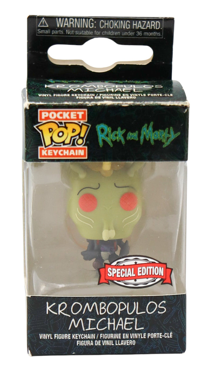 2018 Funko Pocket Pop! Rick and Morty Krombopulos Michael Special Edition Vinyl Figure Keychain