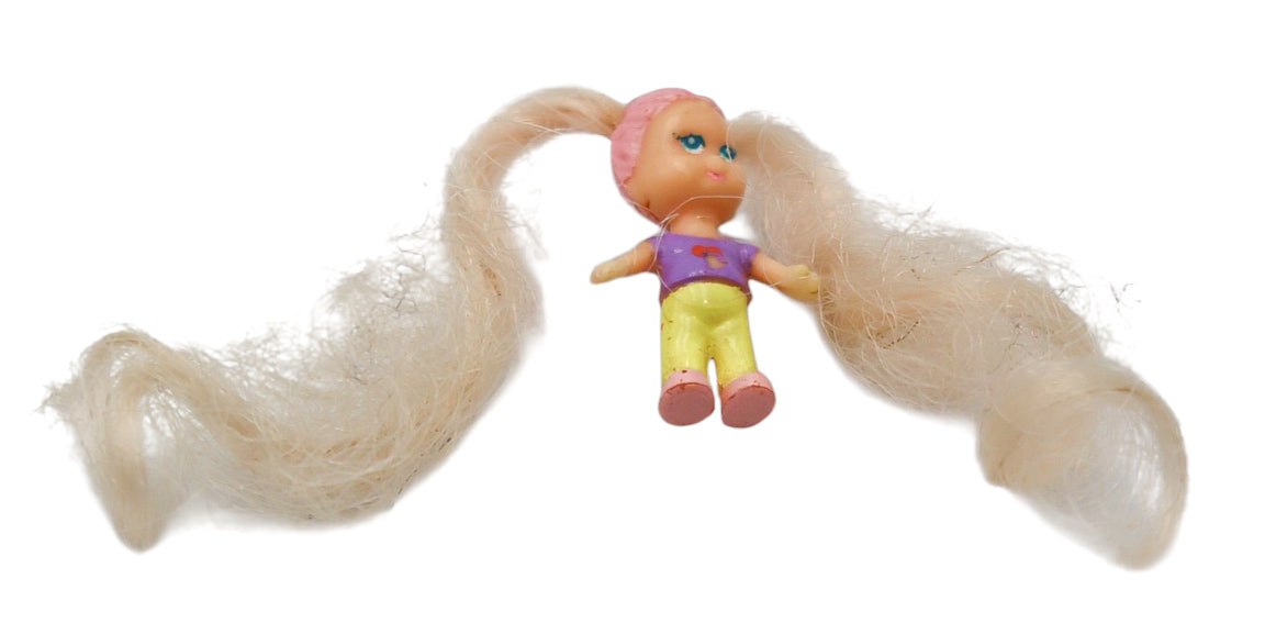 1989 Galoob Cutie Club Mini Doll Vintage Pigtails Mini Figure