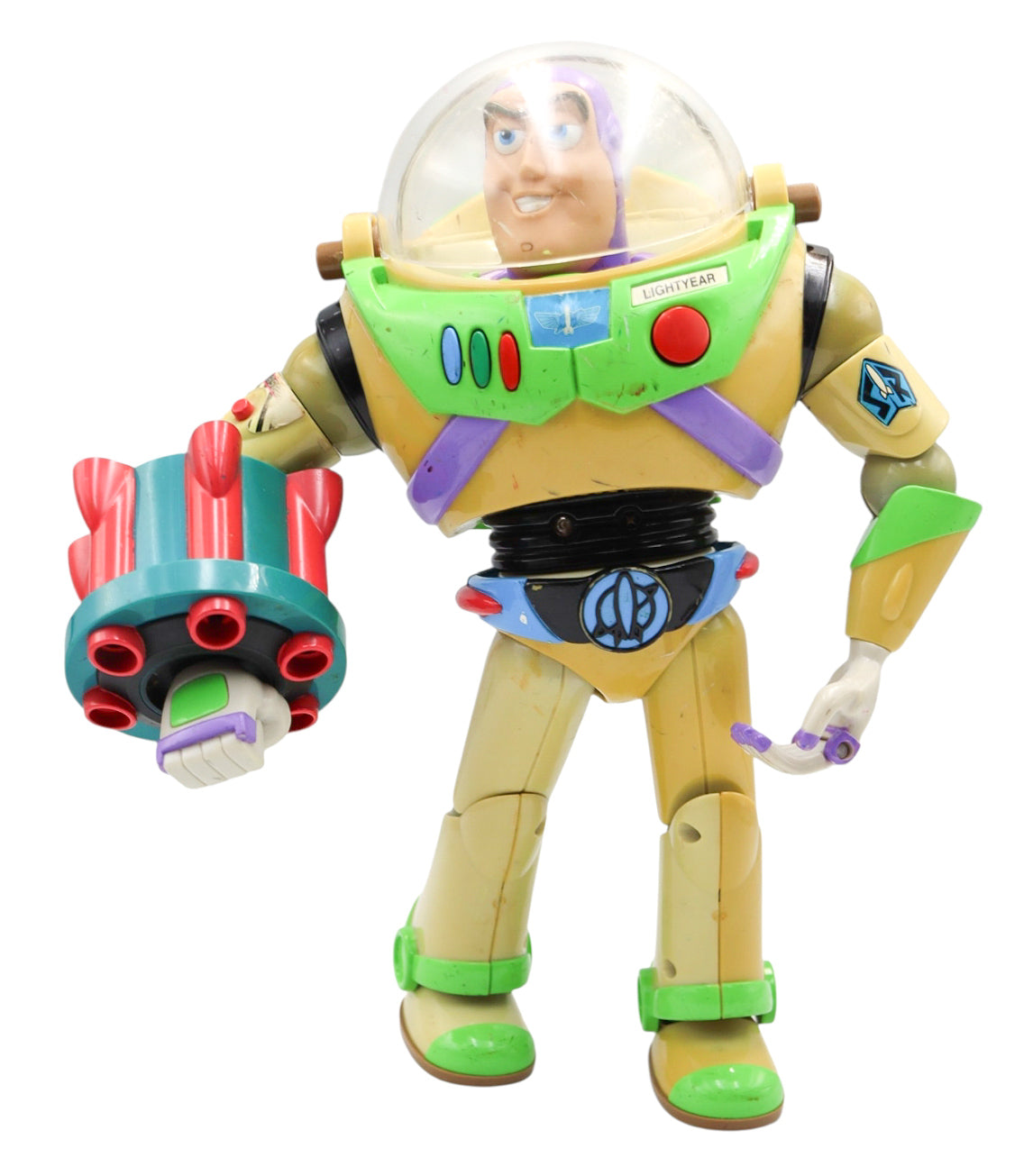 2001 Hasbro Toy Story Deluxe Buzz Lightyear Canon & Jet Pack Action Figure